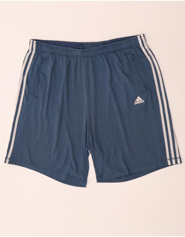 Adidas Herren Climalite Sport Shorts 2XL Blau Polyester