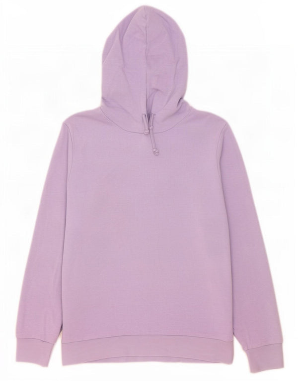Marks & Spencer Damen Kapuzenpullover UK 12 Mittellila Baumwolle