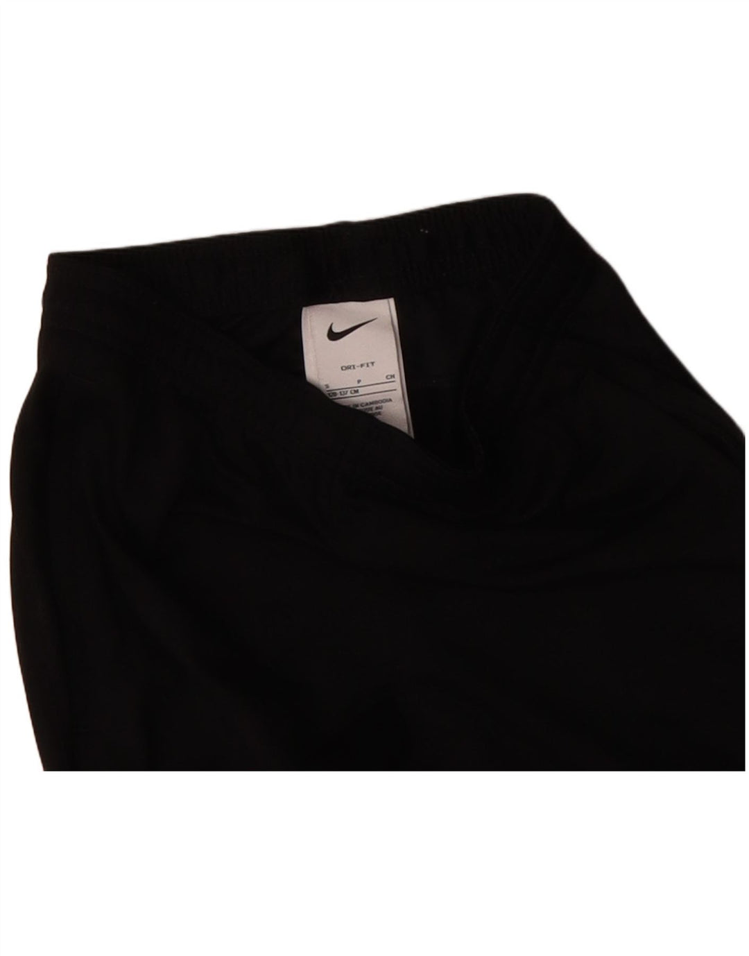 NIKE Boys Tracksuit Trousers 8-9 Years Small Black Polyester