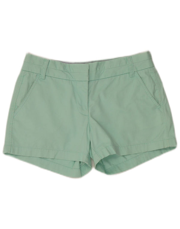 J. CREW Damen Chinoshorts US 4 Small W30 Türkis Baumwolle