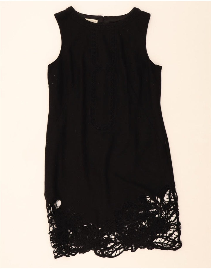 MONSOON Womens Sleeveless Sheath Dress UK 14 Medium Black Vintage Monsoon and Second-Hand Monsoon from Messina Hembry 