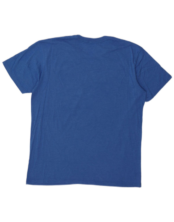 Hard Rock Cafe Herren Singapur Grafik T-Shirt Top XL Blau Baumwolle