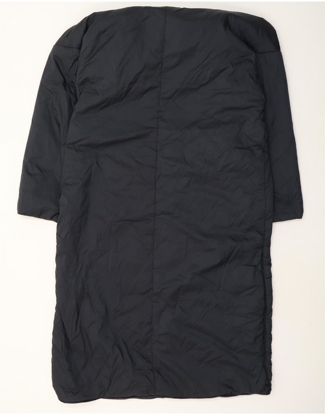 Dkny Damen-Übergröße, gepolsterter Mantel mit Kapuze, UK 14, mittelmarineblaues Nylon