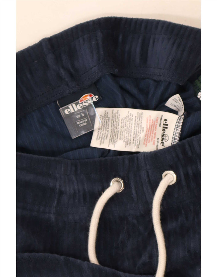 Ellesse Herren-Sportshorts mit Grafik, Größe S, marineblaue Baumwolle