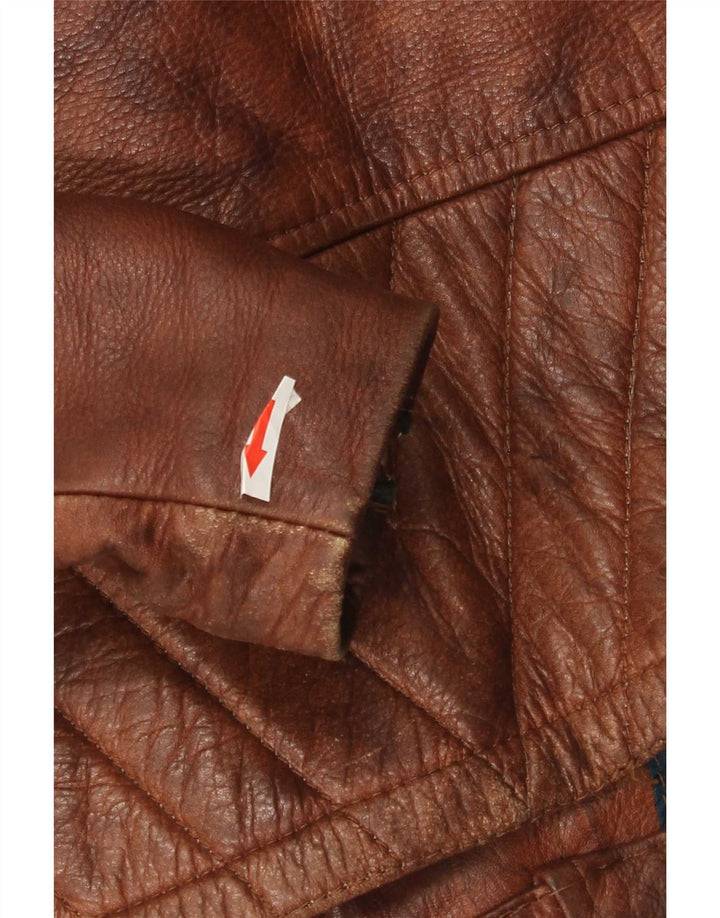 Easyriders Herren Leder Bikerjacke UK 36 Small Braun