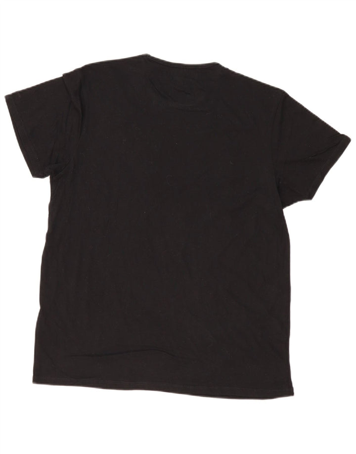 Ben Sherman Herren-T-Shirt mit Grafik, mittelschwarze Baumwolle