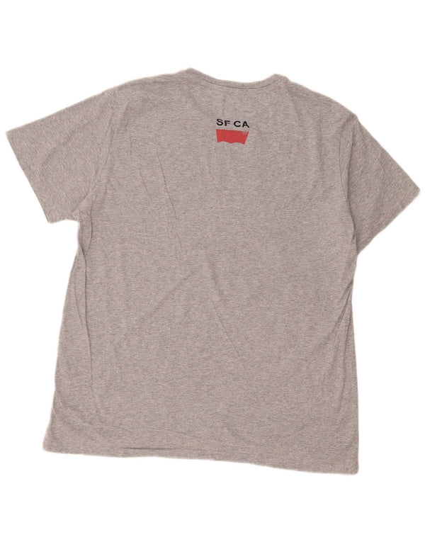 Levi's Herren Grafik-T-Shirt-Oberteil XL Grau meliert