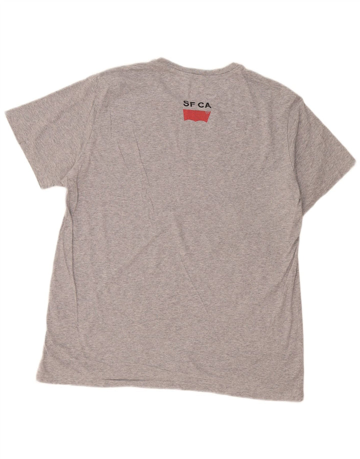 Levi's Herren Grafik-T-Shirt-Oberteil XL Grau meliert