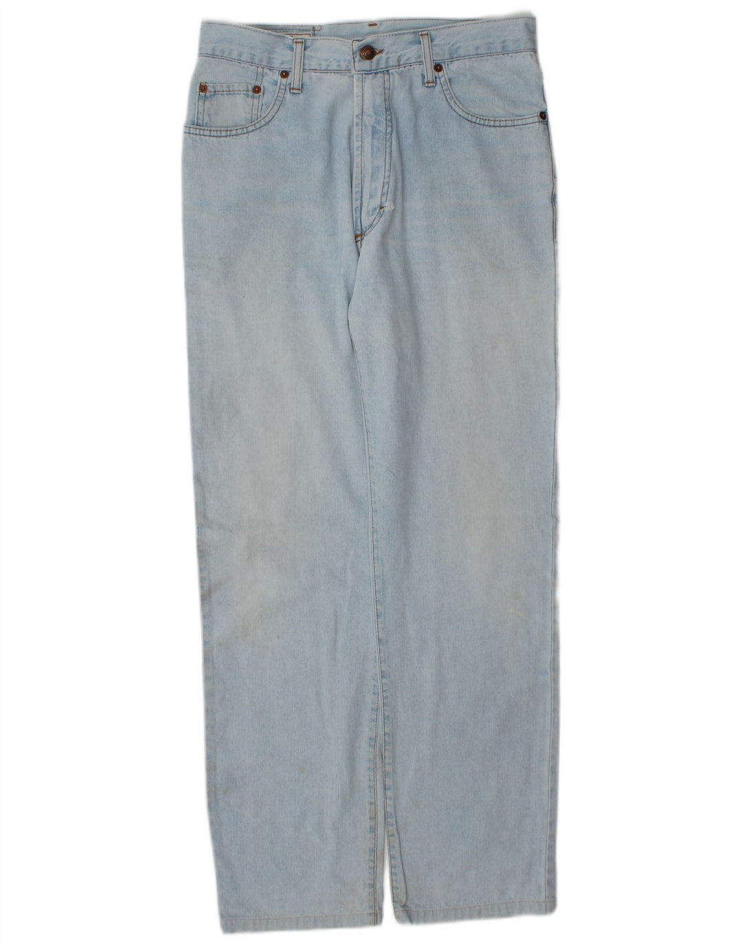 Casucci Herren Straight Jeans W34 L30 Blaue Baumwolle