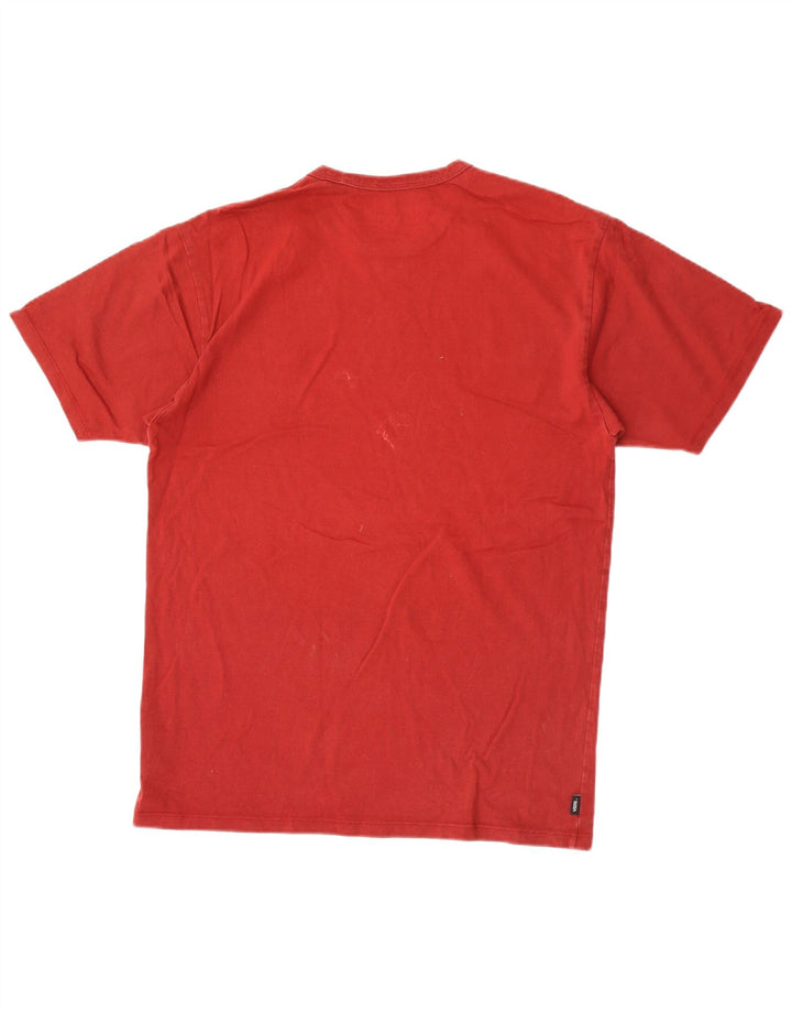 Vans Herren T-Shirt Top aus mittelroter Baumwolle