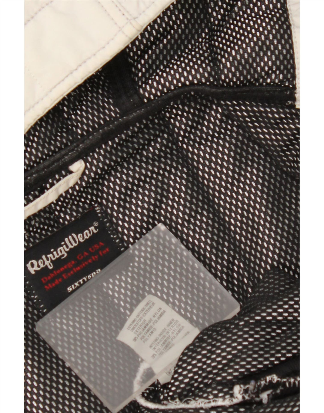 REFRIGIWEAR Damen-Bomberjacke mit Kapuze, UK 14, mittelweißes Polyamid