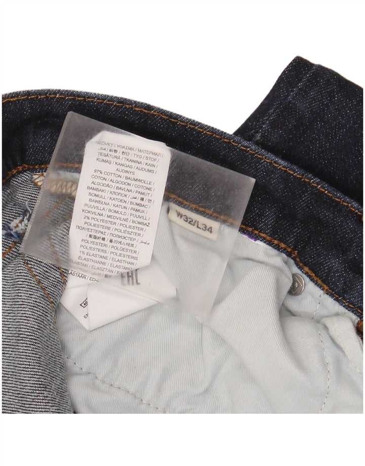 Gant Herren-Jeans mit normaler Passform, gerade Passform, W32, L34, marineblau, Baumwolle