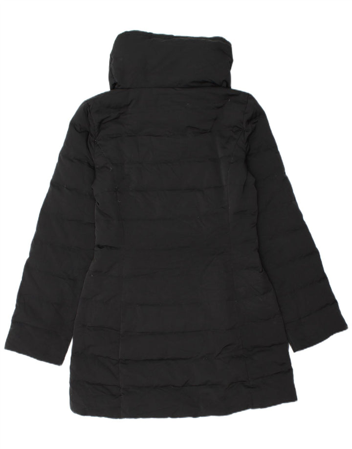 Zara Damen Übergroßer gepolsterter Mantel UK 6 XS Schwarz