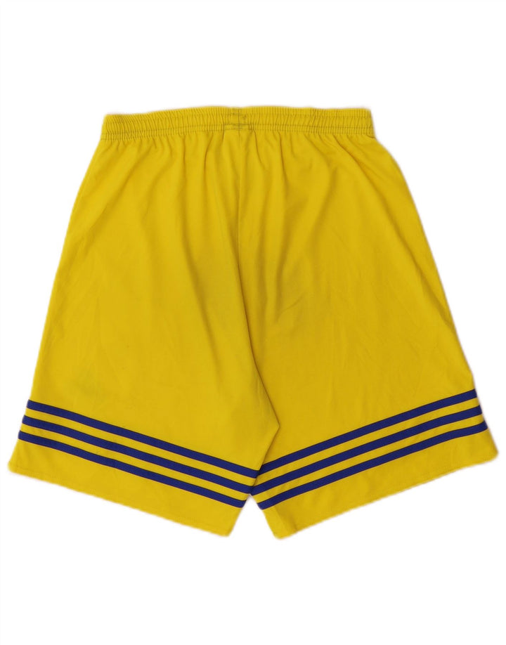ADIDAS Mens Climalite Sport Shorts Small Yellow Polyester