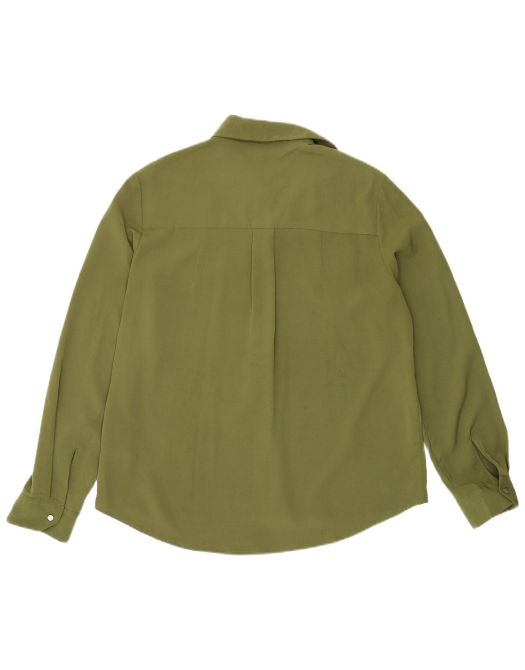 Topshop Damen-Hemdbluse, UK 10, Größe S, Khaki, Polyester