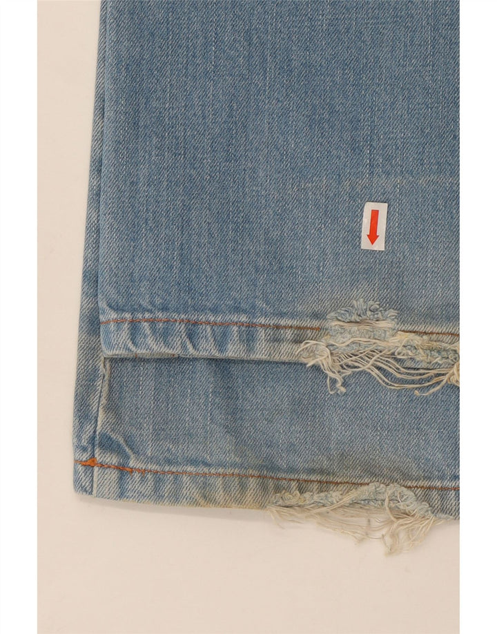 Diesel Damen Bootcut Jeans W32 L34 Blaue Baumwolle