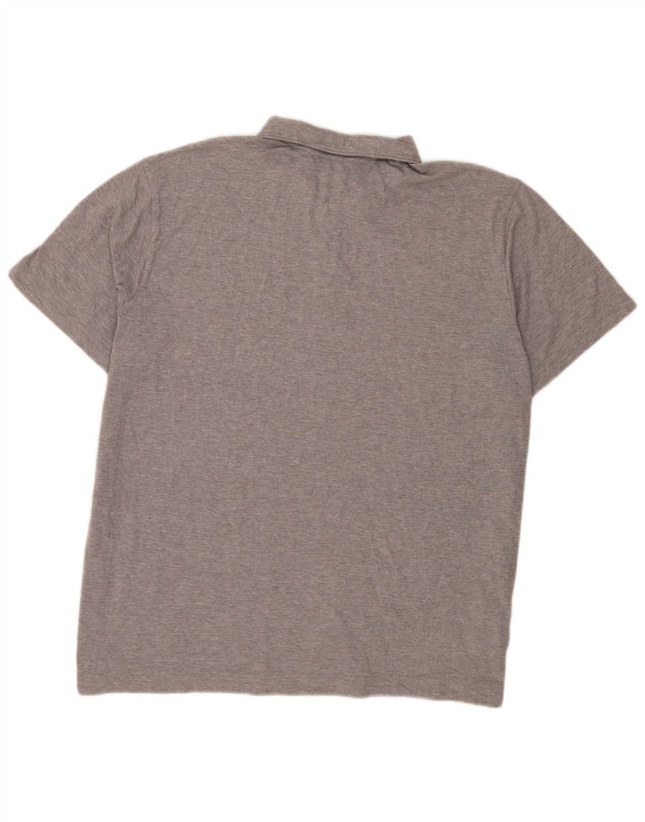 Eddie Bauer Herren Kurzarm-Poloshirt mit normaler Passform, 2XL, Grau, Polyester