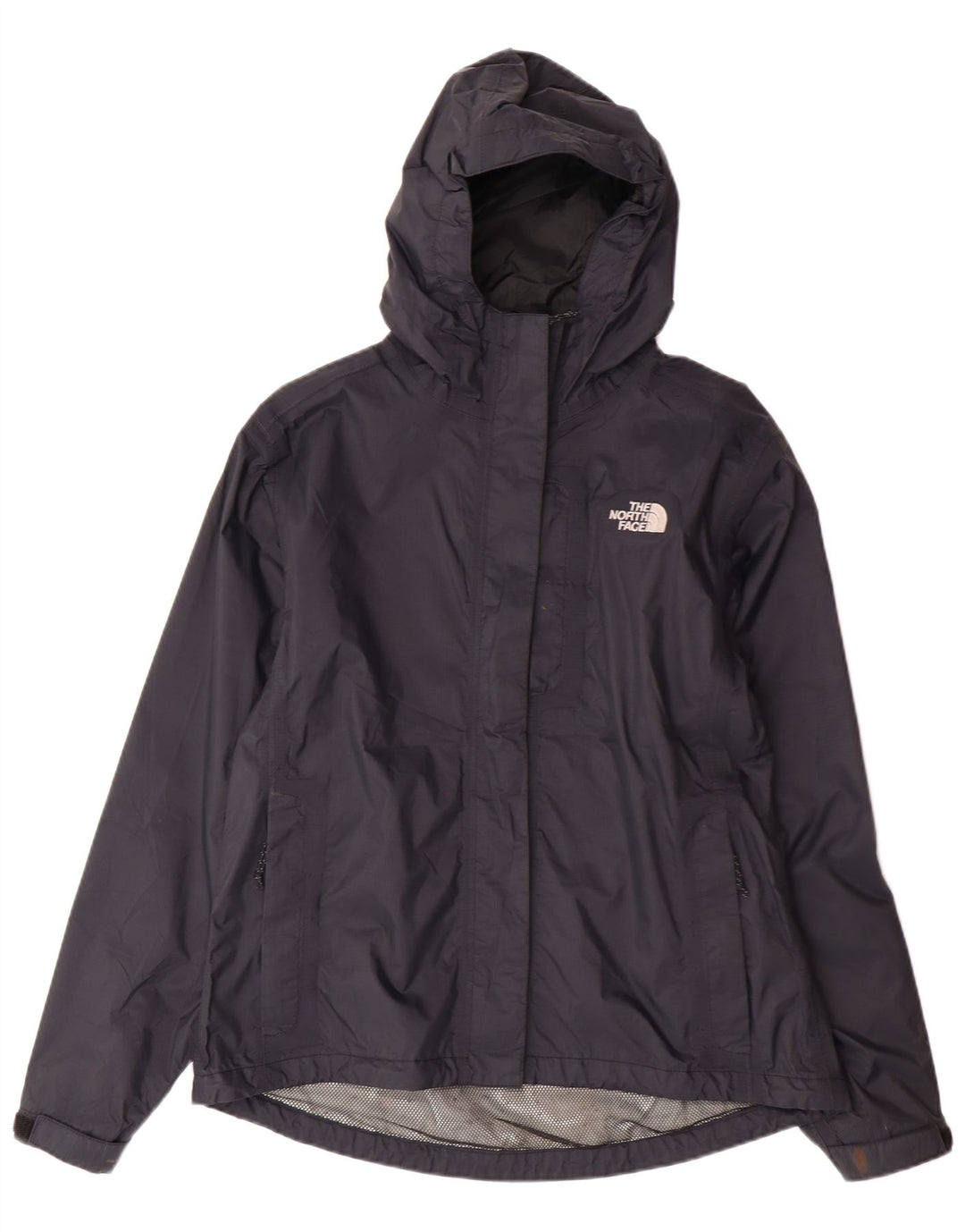 THE NORTH FACE Damen Hyvent Regenjacke mit Kapuze UK 14 Mittelschwarzes Nylon