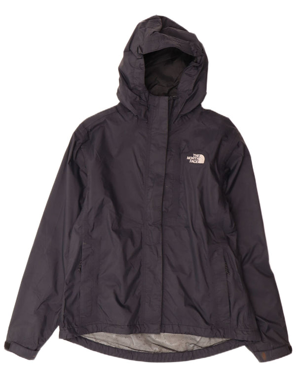 THE NORTH FACE Damen Hyvent Regenjacke mit Kapuze UK 14 Mittelschwarzes Nylon