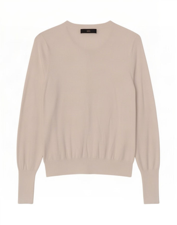 Marks & Spencer Damen-Cardigan-Pullover UK 12 Mittelweiße Viskose