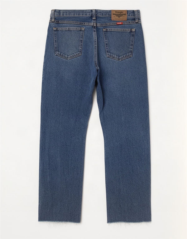Wrangler Herren Straight Jeans W31 L27 Blaue Baumwolle