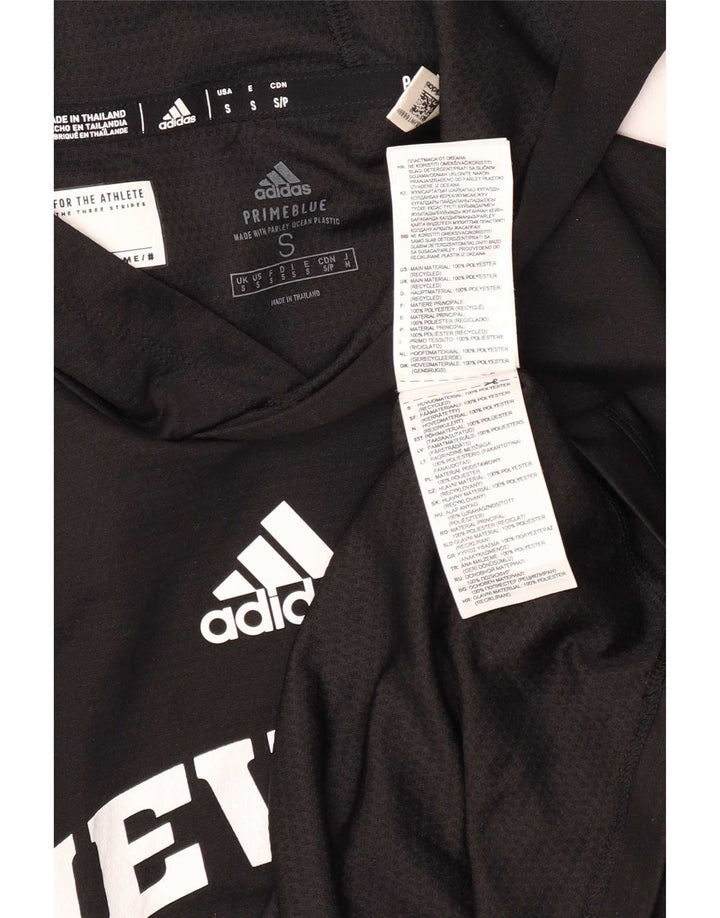 Adidas Herren Nevada Wolf Pack Kapuzenshirt mit Grafik, langärmlig, Größe S, Schwarz