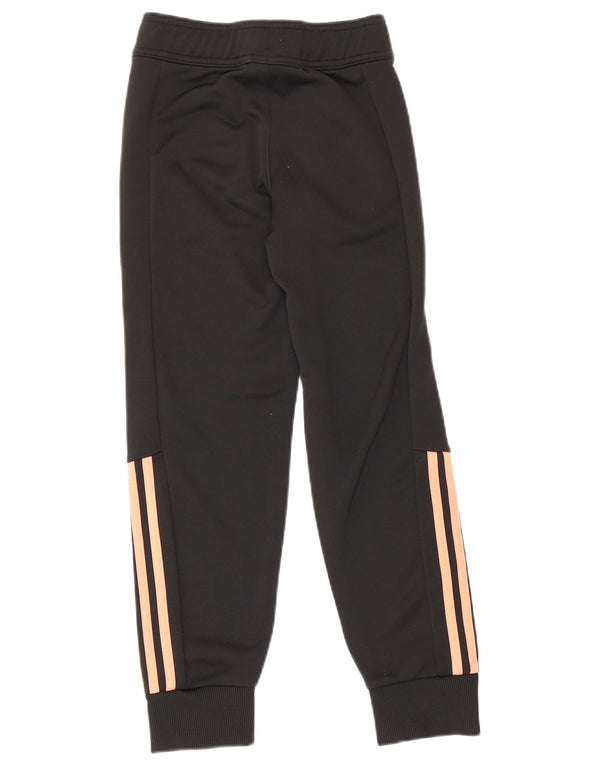 Adidas Mädchen-Trainingshose, Jogginghose, 9–10 Jahre, schwarzes Polyester