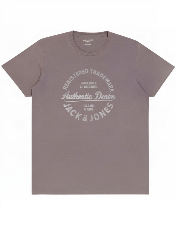 Jack & Jones Herren-T-Shirt mit Grafik, Größe L, Blau