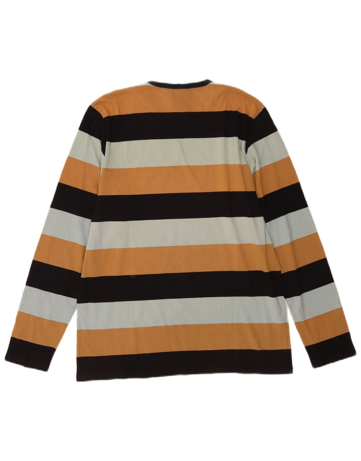 Carhartt Herren-Top, langärmelig, klein, mehrfarbig, gestreift, Baumwolle