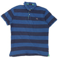 Gap Herren Poloshirt 2XL Marineblau gestreift aus Baumwolle