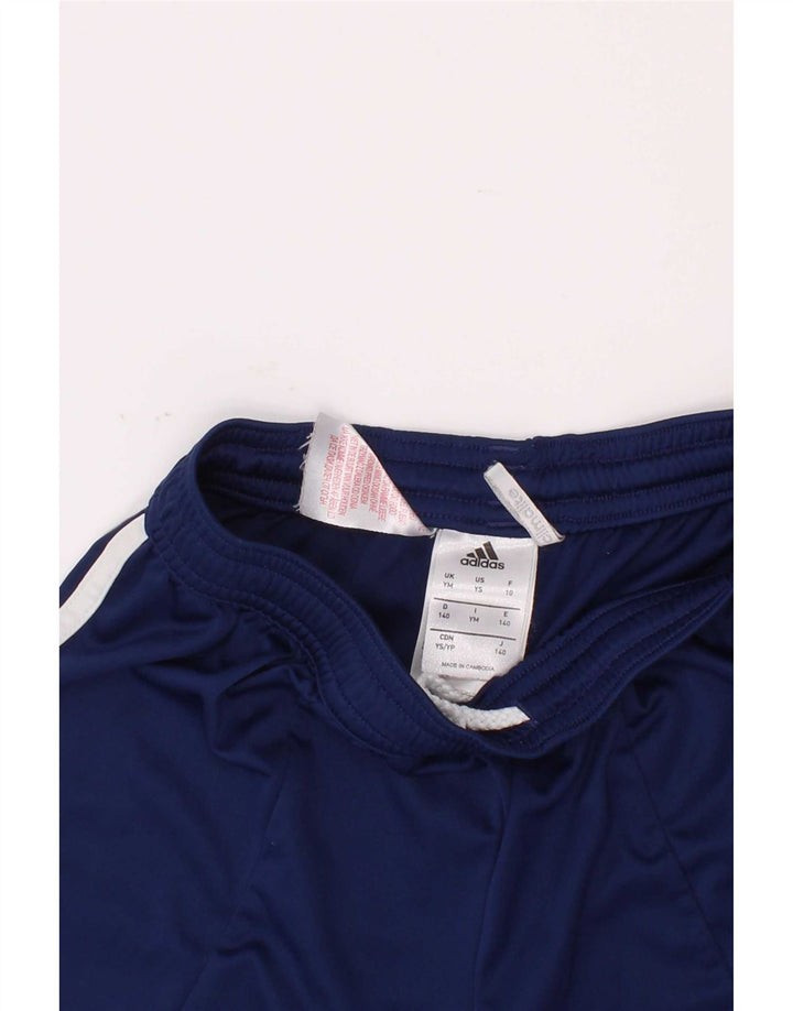 Adidas Climalite Sportshorts für Jungen, 9–10 Jahre, Mittelblau, Farbblock