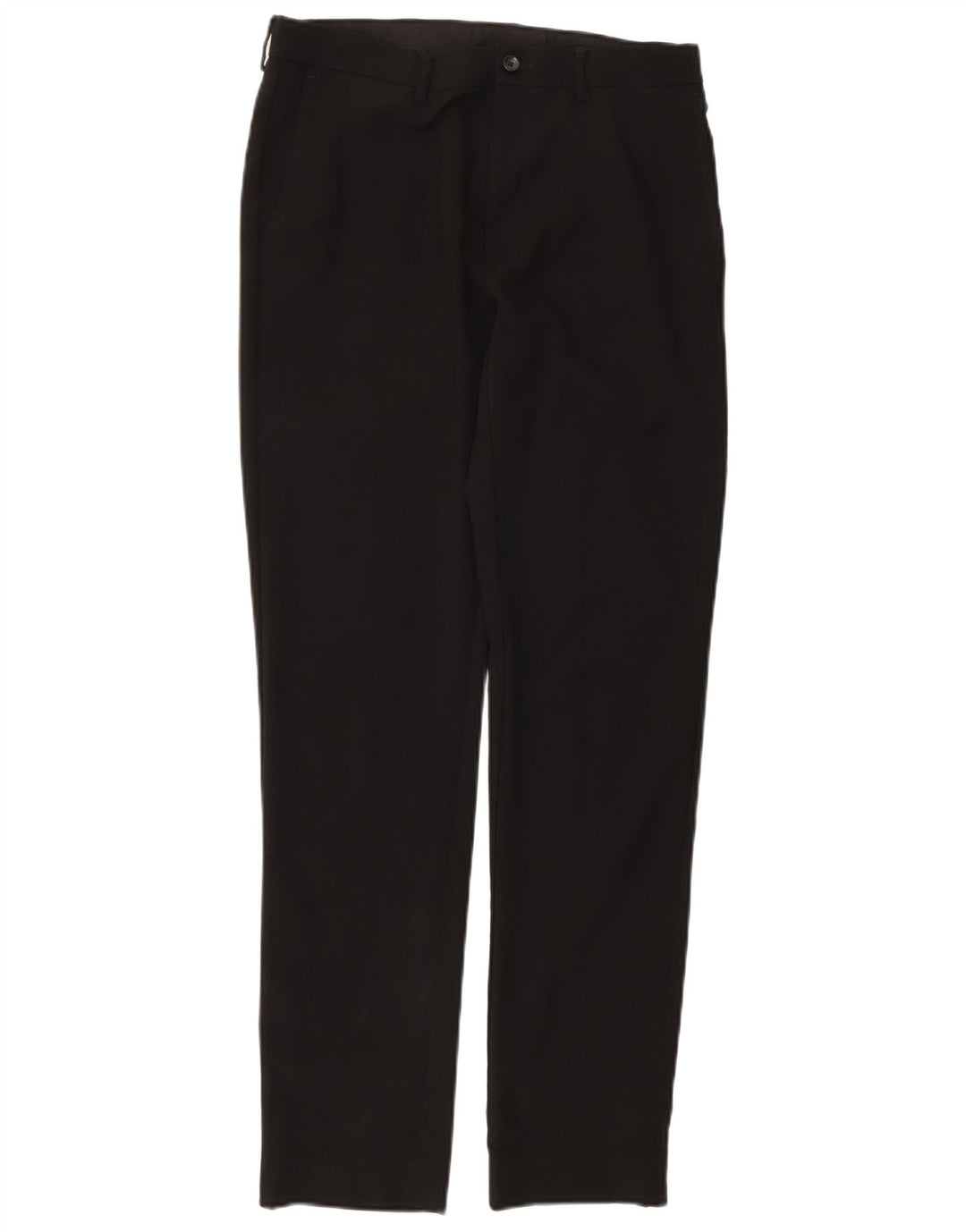 MARKS & SPENCER Womens Skinny Chino Trousers W32 L33 Black Polyester