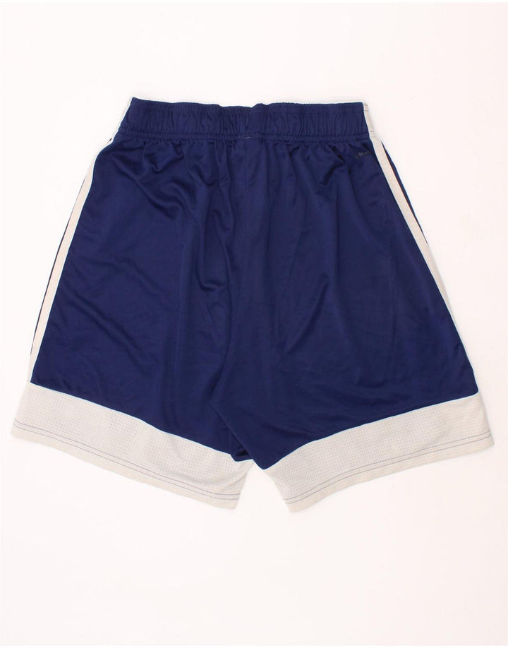 ADIDAS Boys Sport Shorts 7-8 Years Small Blue Polyester Vintage Adidas and Second-Hand Adidas from Messina Hembry 