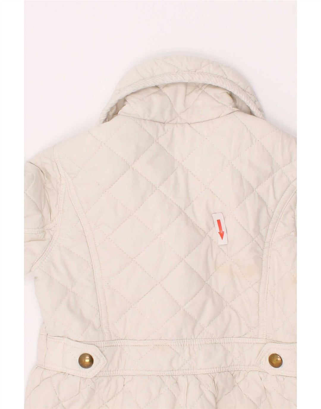 Ralph Lauren Baby-Mädchen-Steppjacke, 18–24 Monate, weißes Polyester