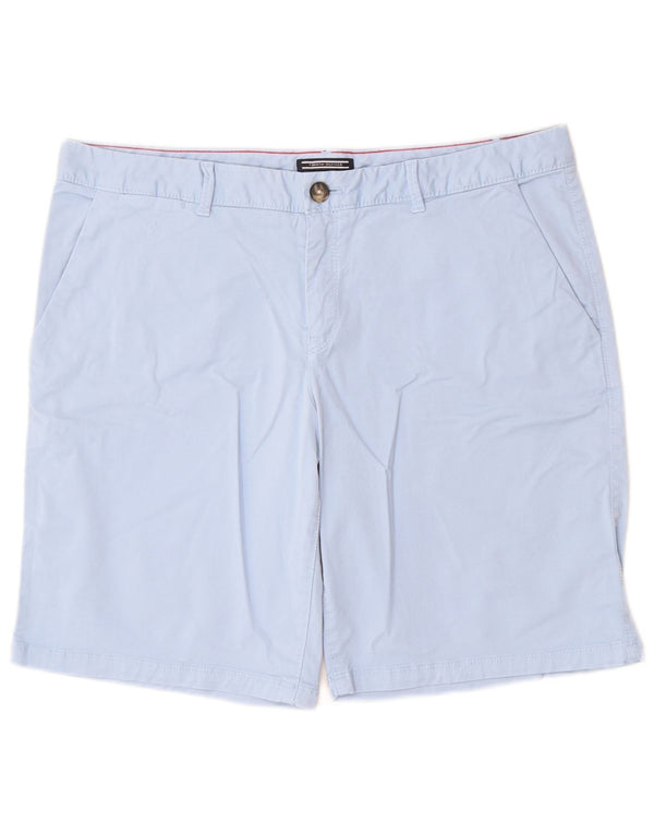 Tommy Hilfiger Damen Chino-Shorts US 12 Large W34 Blaue Baumwolle