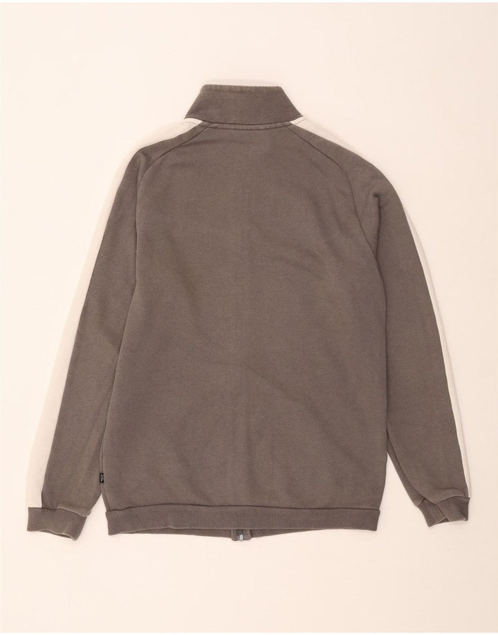 Puma Herren-Trainingsanzug-Oberteil, Jacke, Größe S, Grau, Colourblock-Baumwolle