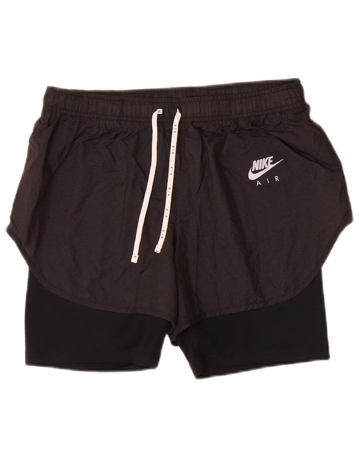 Nike Damen Air Sport Shorts UK 14 Medium Schwarz