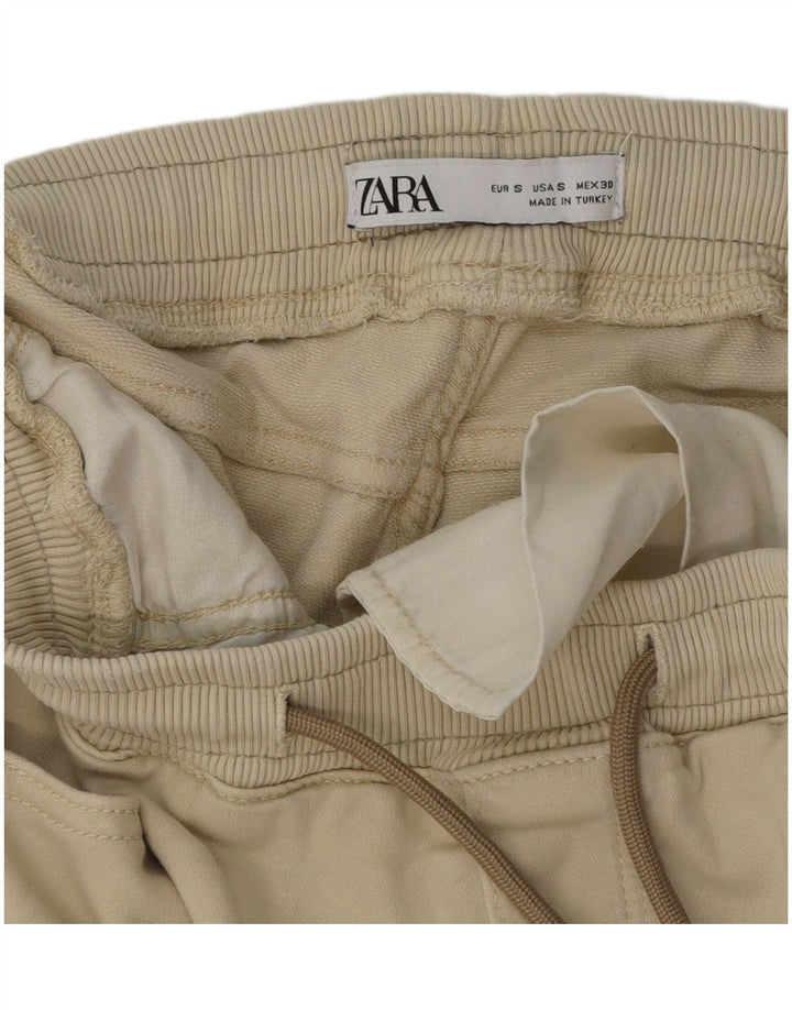 Zara Herren Cargo-Shorts, Größe S, W30, Beige, Baumwolle