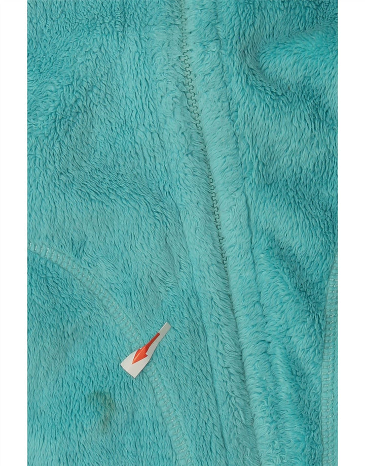 Jack Wolfskin Damen Fleecejacke UK 14 Mittelblaues Polyester