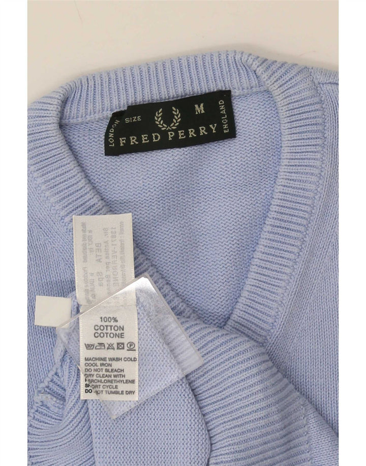 Fred Perry Herren-Tanktop aus mittelblauer Baumwolle