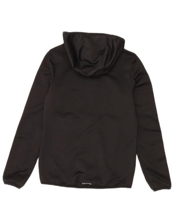 Adidas Jungen Zip Hoodie Pullover 9-10 Jahre Schwarz