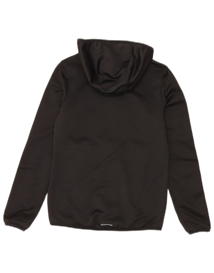 Adidas Jungen Zip Hoodie Pullover 9-10 Jahre Schwarz