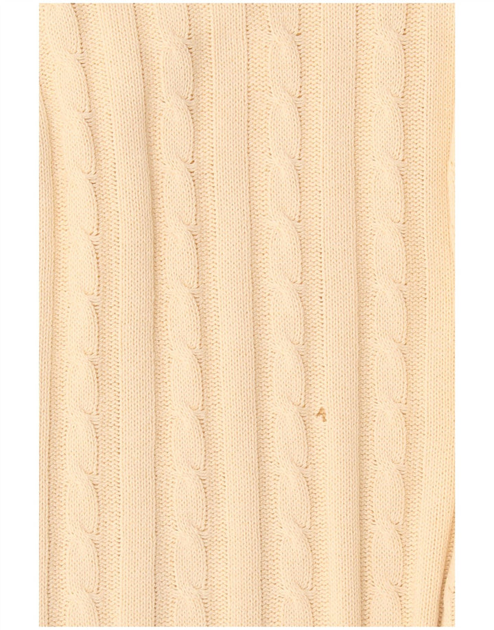 North Pole Herren-Pullover mit V-Ausschnitt, Mittelbeige