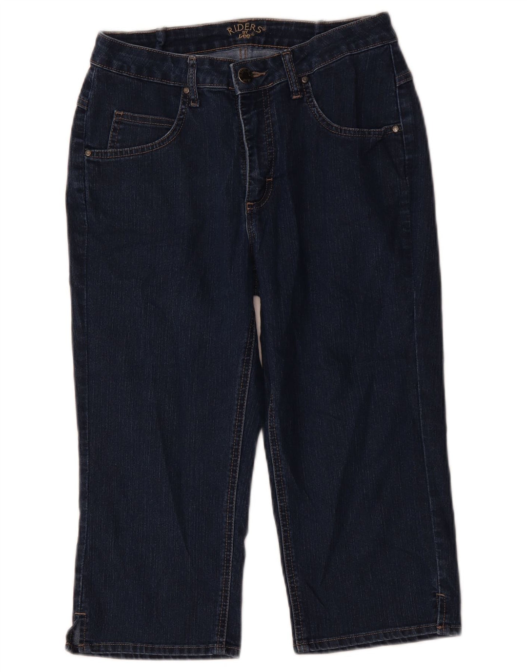 Lee Damen Riders Capri-Jeans US 8 Medium W30 L18 Marineblaue Baumwolle