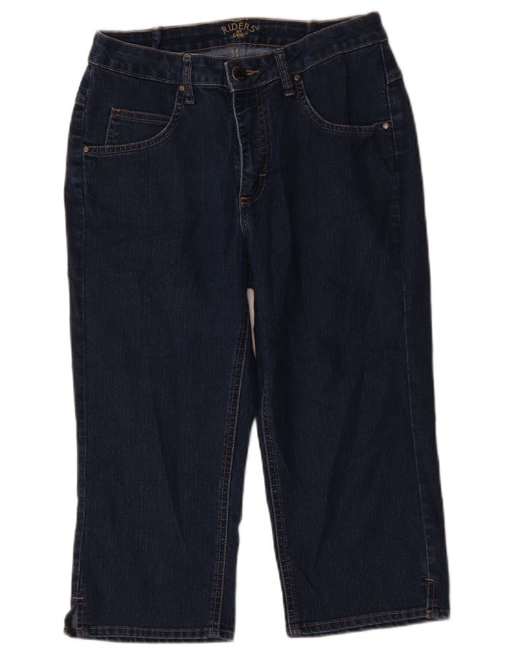 Lee Damen Riders Capri-Jeans US 8 Medium W30 L18 Marineblaue Baumwolle
