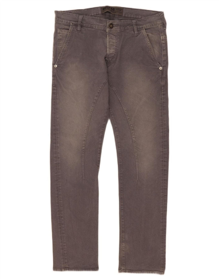 Rifle Herren Slim Jeans W32 L31 Graue Baumwolle