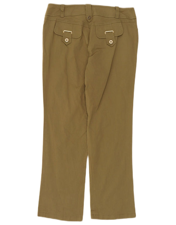Luisa Spagnoli Damen Gerade Freizeithose IT 44 Medium W30 L26 Khaki