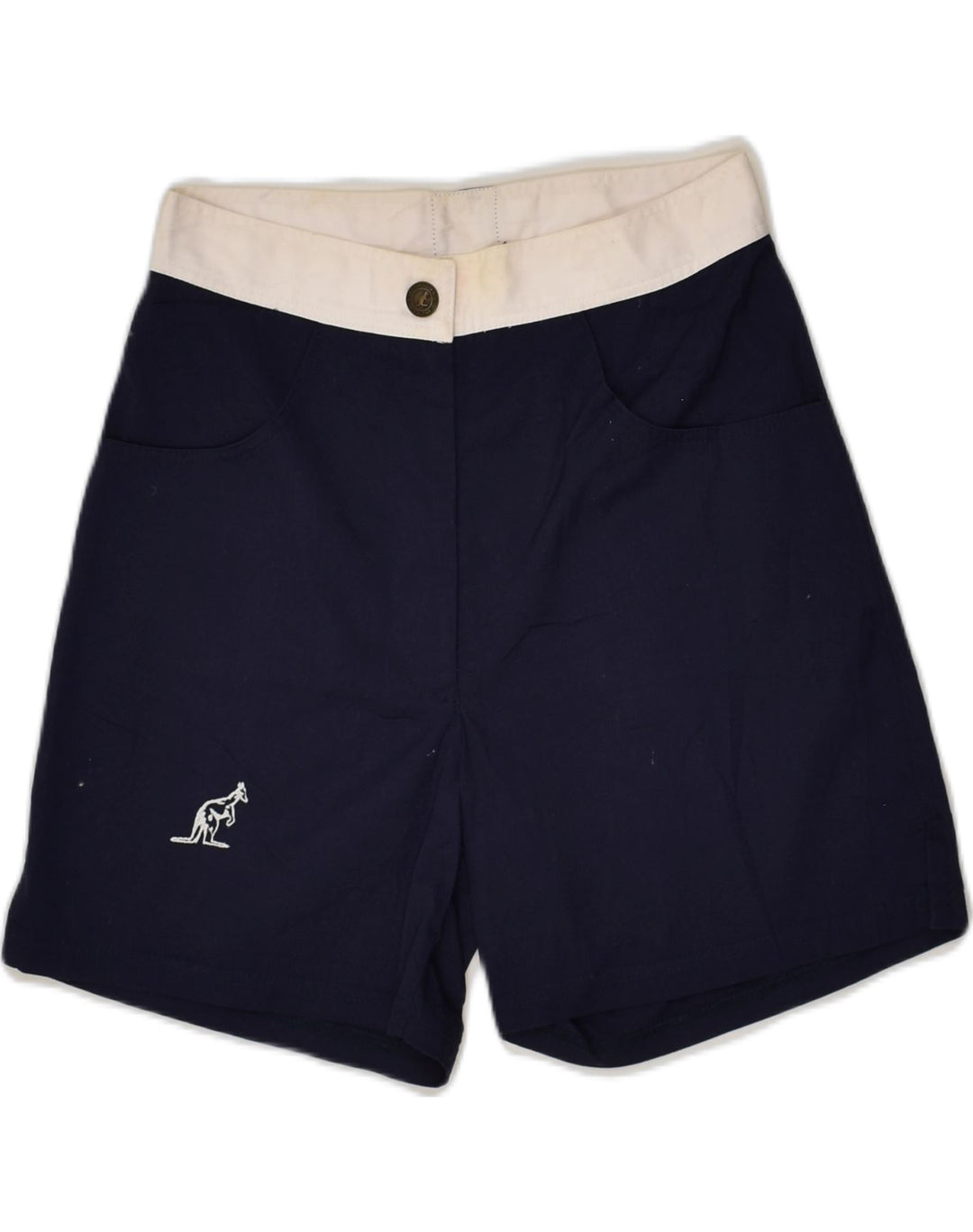 AUSTRALIAN L'ALPINA Womens Casual Shorts IT 42 Medium W26 Navy Blue | Vintage AUSTRALIAN L'ALPINA | Thrift | Second-Hand AUSTRALIAN L'ALPINA | Used Clothing | Messina Hembry 