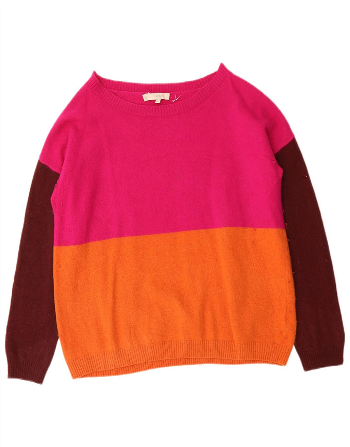 HOBBS Damen-Pullover mit U-Boot-Ausschnitt, Gr. 14, mittelmehrfarbig