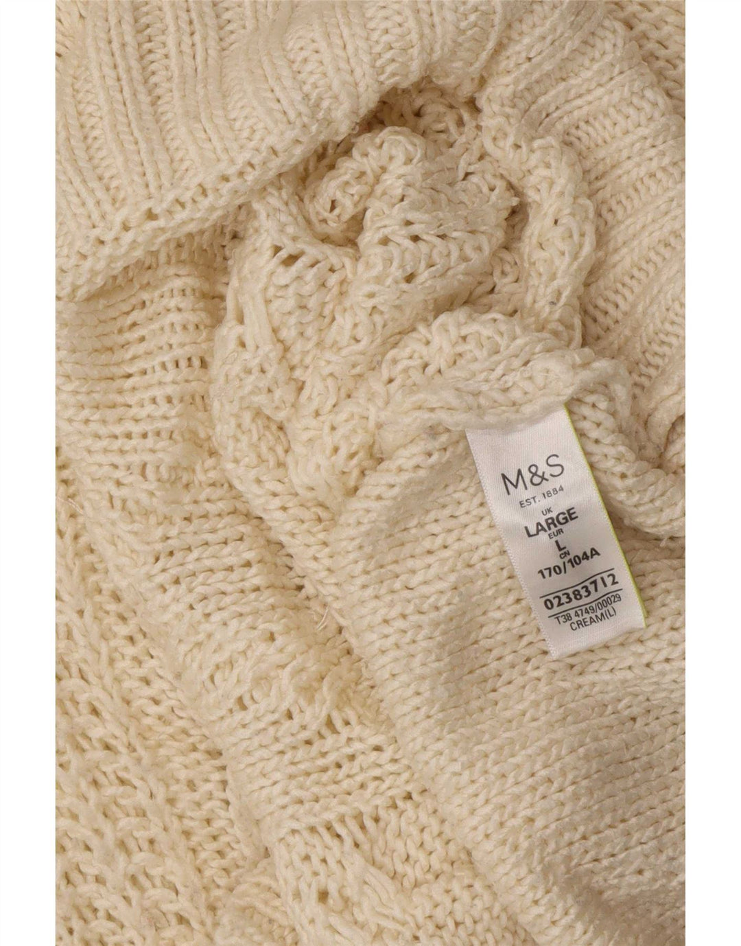 Marks & Spencer Damen-Pullover mit Rollkragen, Gr. 40, Beige, Acryl